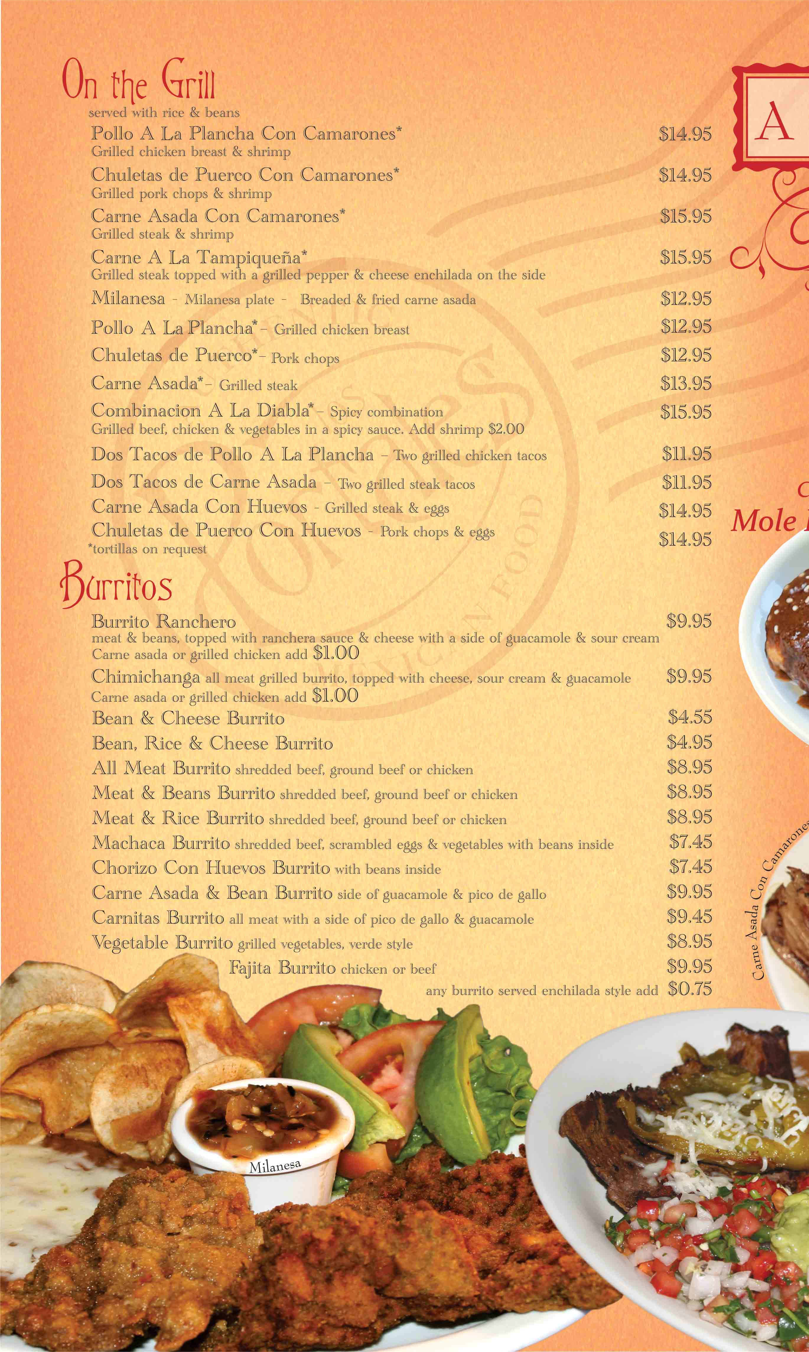 Menu Los Portales